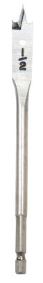 SPEEDBOR Speedbor Flat Bit, 1/2 in Dia.