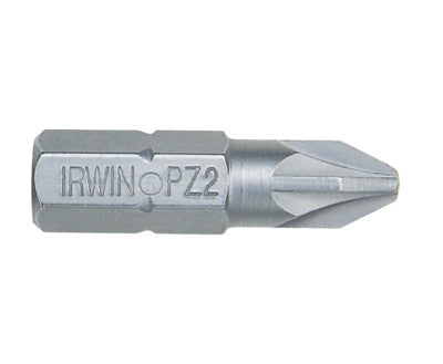 POZIDRIV Insert Bits, #1, 1/4 in x 1 in, Hex