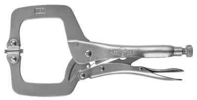 Locking C-Clamps with Swivel Pads, Jaw Opens to 3 7/8 in, 11 in Long