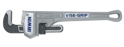 Cast Aluminum Pipe Wrenches, Drop Forged Steel Jaw, 12 in
