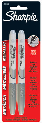 Metallic Permanent Markers, Silver Metallic, Fine