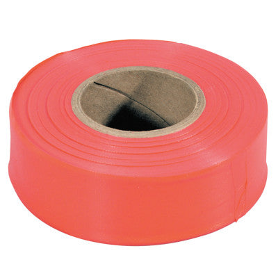 Flagging Tape, 1 3/16 in x 150 ft, Lime Glo