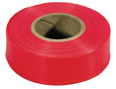 Flagging Tape, 1 3/16 in x 300 ft, Red