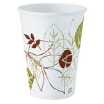 Pathways Hot Paper Cups, 12 oz, White/Green/Brown, 50/Sleeve