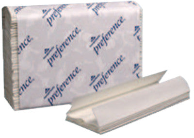 Preference Hand Towels, C-Fold, 1-Ply, White, 200 per pack