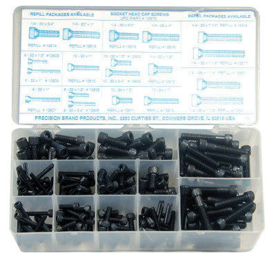 190-PC SOCKET HEAD CAP SCREW ASSORT.