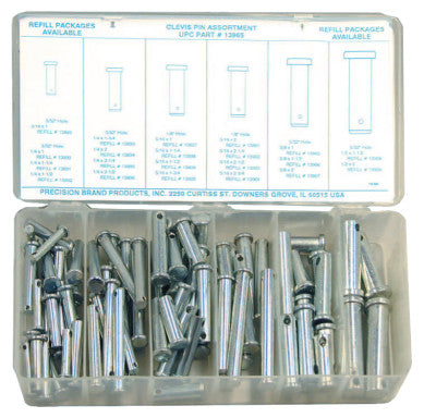 Clevis Pin Assortments, Low Carbon Steel