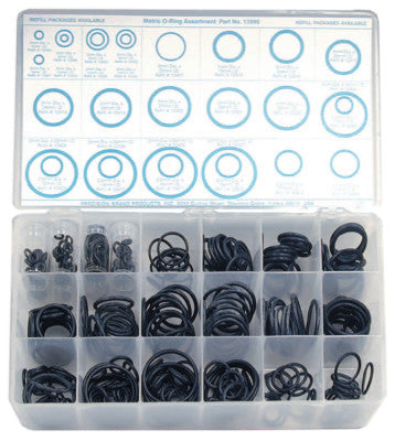 Metric O-Ring Assortments, Buna-N, 350 per set