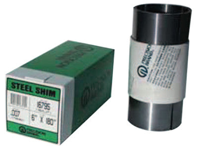 Steel Shim Stock Rolls, 0.001", Low Carbon 1008/1010 Steel, 0.025" x 100" x 6"