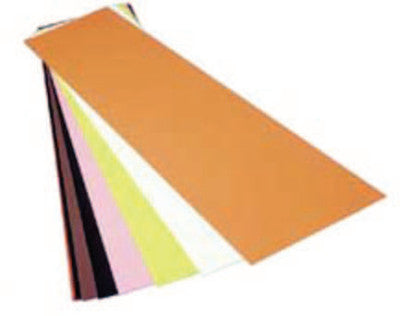 Color Coded Shims, 0.05, Polyester, 0.003" x 20" x 10"