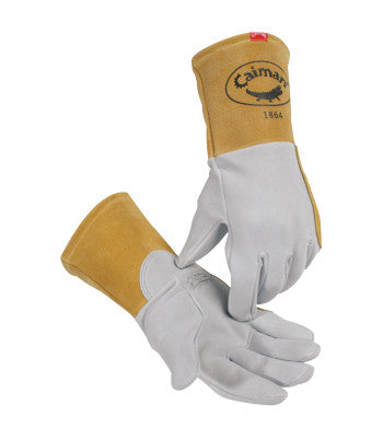 Kontour Welding Gloves, American Deerskin Leather, Medium, Gray