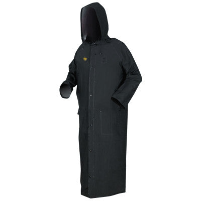 Classic Plus Series Rider Coat, Medium, PVC/Polyester, Black