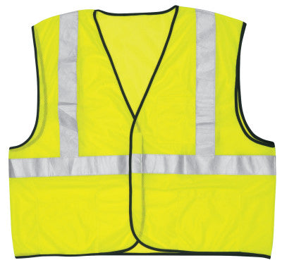 Class II Safety Vests, Large, Fluorescent Lime