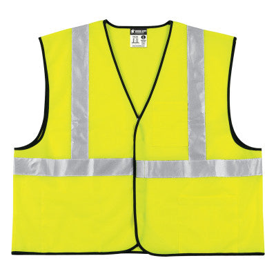 Class II Economy Safety Vests, 2X-Large, Lime