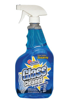 Glass Cleaners with Ammonia, 33 oz Trigger Spray Bottle