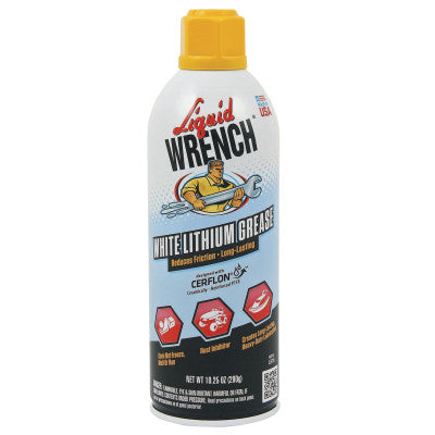 Liquid Wrench White Lithium Grease, 10.25 oz, Aerosol Can