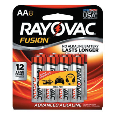 FUSION Advanced Alkaline Batteries, AA, 1.5 V