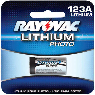 Photo Batteries, Lithium, 3V, 123A