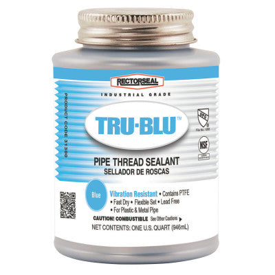 Tru-Blu Pipe Thread Sealants, 1 Quart Can, Blue