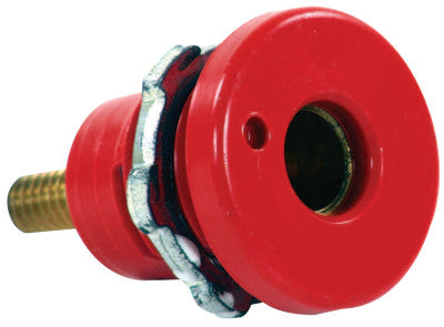 F Series Connector, Female Plug Connection, #4-#8 Cap., Red