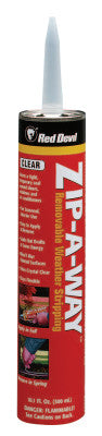 Zip-A-Way Removable Sealant, 10/1 oz Cartridge, Clear