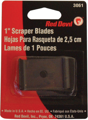 Single Edge Scraper Blade; 1" Blade Fits 3010 Wood/Paint Scraper (Card of 2 EA)