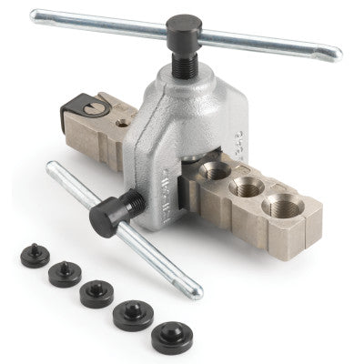 Flaring Tools, 3/16 - 5/8 in w/Adapters for Double Lap Flares; 3/16 - 1/2 in