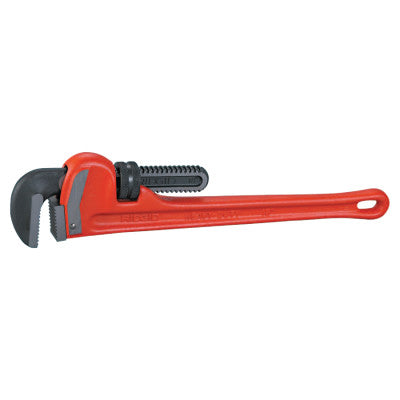 Heavy-Duty Straight Pipe Wrenches, Alloy Steel Jaw, 18 in