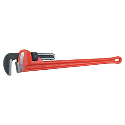 Heavy-Duty Straight Pipe Wrenches, Alloy Steel Jaw, 36 in