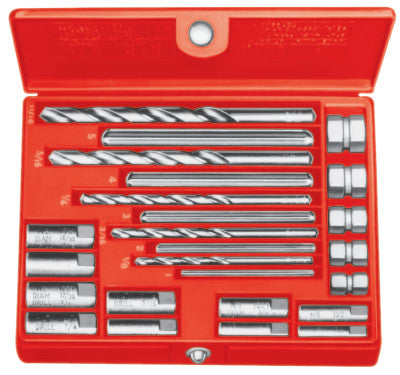 Screw Extractor Sets, Drill Bits 1-5;Extractors 1-5;Drill Guides Nos. 921/1821