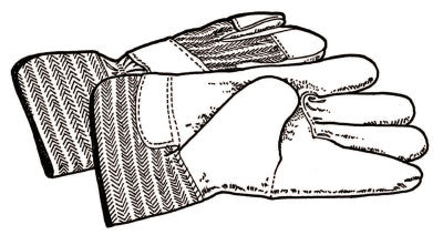Drain Cleaner Accessories, Pair of Leather Gloves