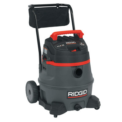 2-Stage Wet/Dry Vacuums, 14 gal, 6.5 hp, W/Hose/(6) Attachments/Diffuser/Filter
