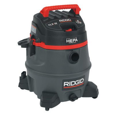 2-Stage Wet/Dry Vacuums, 14 gal, 6.5 hp, W/Hose/(7)Attachmts/Diffuser/(3)Filter