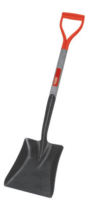 Shovels, 12 in X 9 3/4 in Square Point Blade, 27 in White Ash D-Handle