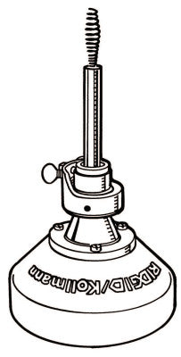 Drain Cleaner Adapter, 35 ft x 3/8 in Cable w/Bulb Auger, A-17-B