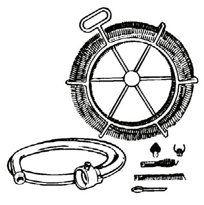 Drain Cleaner Cable Kit, 6 Sections, Augers, Cutters, Carriers, Hose, Mitt, A-30