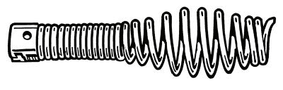 Drain Cleaner Tools, Bulb Auger, 1 1/8 in, for 3/8 in Cable, T-202
