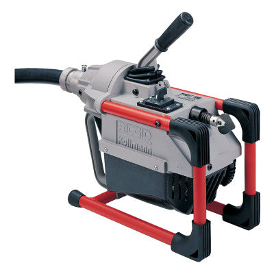 Model K-60SP Drain Cleaners, 600 rpm, 1 1/4"-4" Pipe Dia., w/(5) 7/8 x 15' Cable