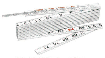 Fiberglass Folding Rules, 6 ft, Fiberglass, Extension