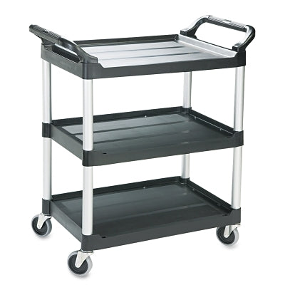 UTITLIY/SERVICE CART BLACK 33-5/8"L X 18-5/8"W X