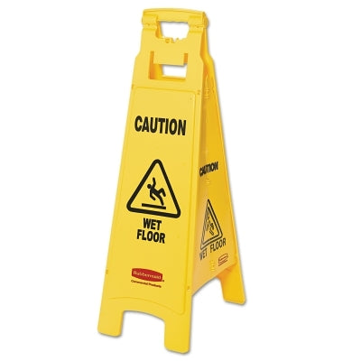 2-SIDED FLOOR SIGN W/MULTI-LINGUAL CLOSED IMPR