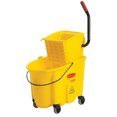 YELLOW MOPPING BUCKET AND WRINGER COMBO PACK