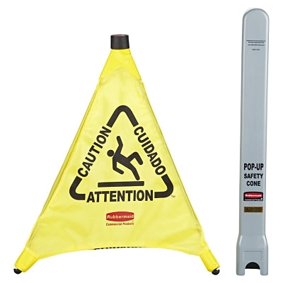 30" CAUTION WET FLOOR TRIANGULAR CONE