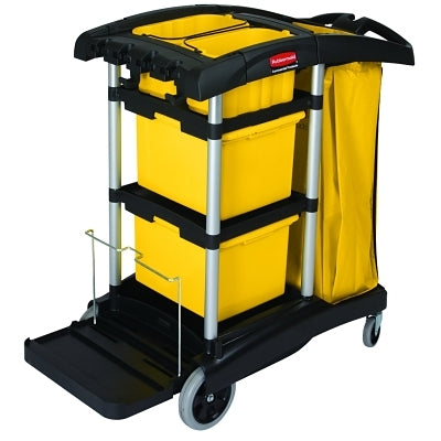 BLACK MICROFIBER JANITORCART