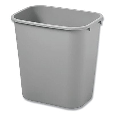 28-1/8QT WASTEBASKET GRAY 14-3/8"X10-