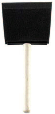 Foam Brushes, 3 in wide, Foam, Wood handle, 36/PK