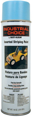 Industrial Choice S1600 System Inverted Striping Paints, 18 oz Aerosol Can, Blue
