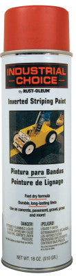 Industrial Choice S1600 System Inverted Striping Paints, 18 oz Aerosol Can, Red