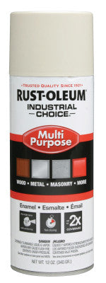 Industrial Choice 1600 System Enamel Aerosols, 12 oz, Antique White, High-Gloss