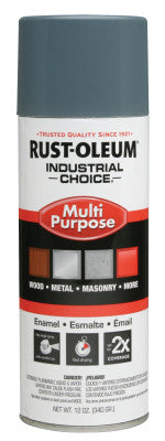 Industrial Choice 1600 System Enamel Aerosols, 12 oz, Machinery Gray, High-Gloss